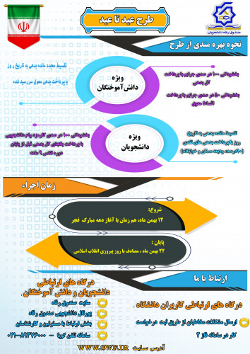 تمدید طرح عید تا عید صندوق رفاه دانشجویان